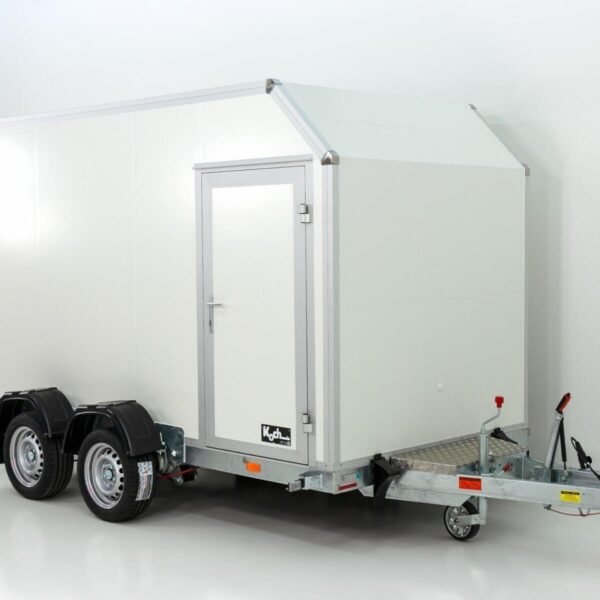 Remorque à plateau abaissable Vezeko 157x344cm hauteur:190cm 2,7t|noir