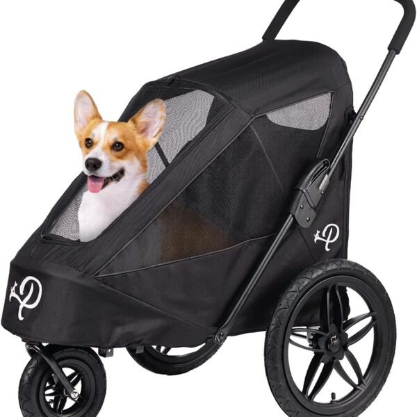 Remorque de vélo de Luxe pour Chien Petique Breeze Black