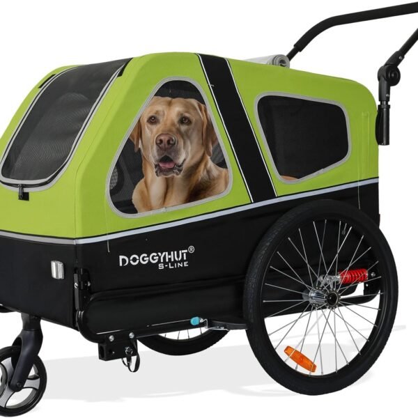 Remorque de vélo et poussette Doggyhut - Pour chiens jusqu'à 45,4 kg